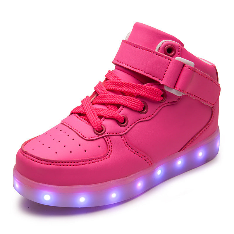 Children's Led Charging Board Shoes Light Shoes Men And Women