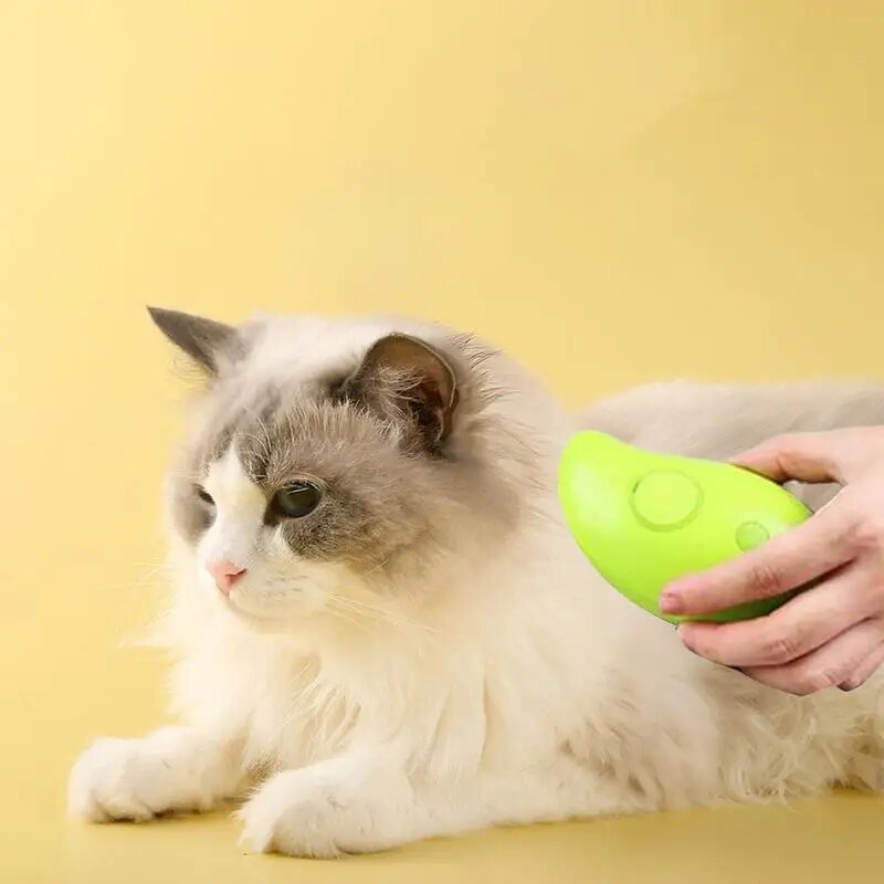 3-in-1 Katzenbürste mit Reinigungs-, Dampf- und Massagefunktion